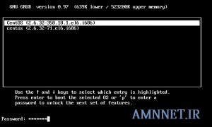 گذاشتن پسورد روی گراب لینوکس Linux GRUB
